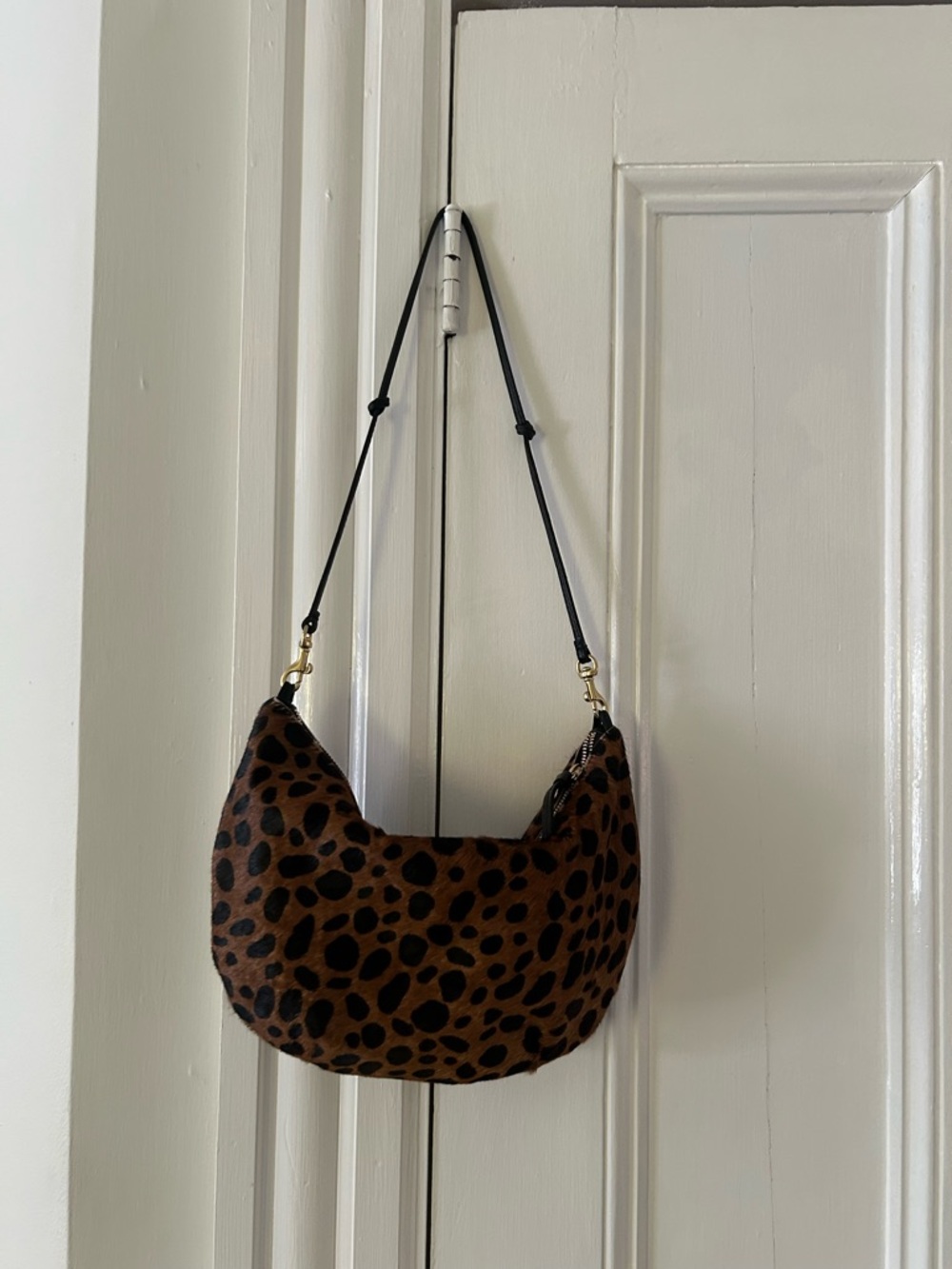 Clare V. Leopard Print shoulder bag